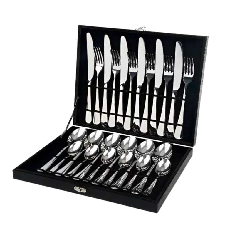 24 Piece Stainless Steel Cutlery Set