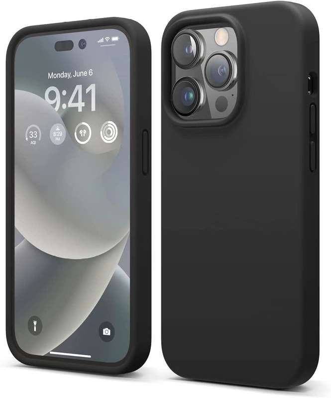 Slim fit Case Cover For Iphone 15/15Pro/15pro Max. Black