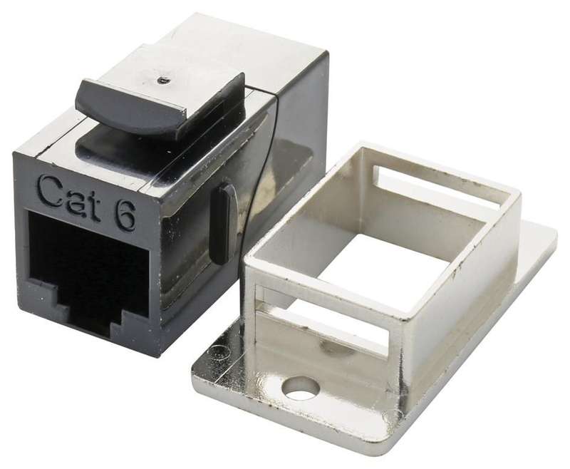 L-Com (ECF504-C6) In-Line Adapter, RJ45, RJ45, Adaptor, In-Line