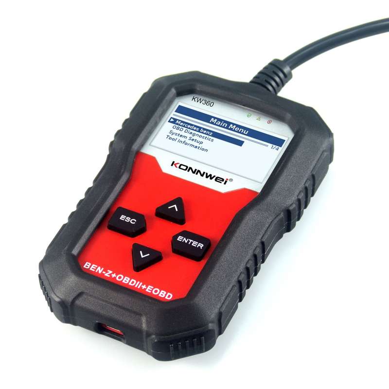 Konnwei KW360 Full System OBD2 Diagnostic Scanner for Mercedes Benz