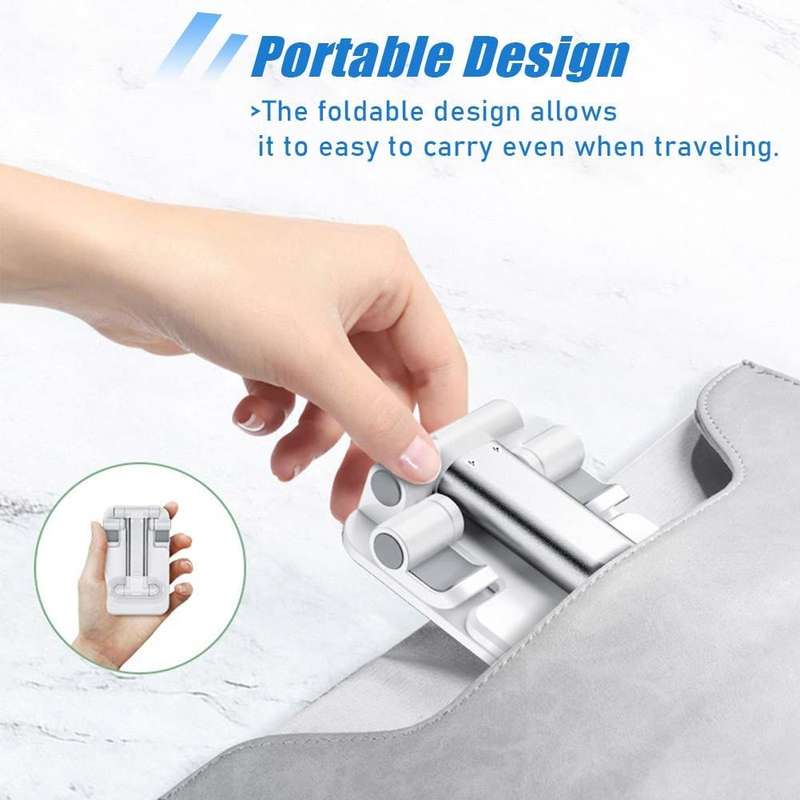 Cell Phone Stand with Angle Height Adjustable & Foldable