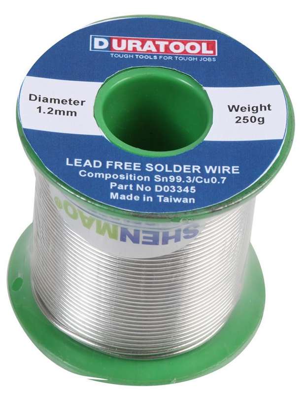 Duratool (D033450 Solder Wire, SN/CU, 1.2mm, 250g