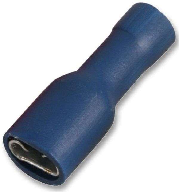 Pro Power (STFDFD2-250) Female Push On Crimp Terminals Blue 16Am 6.3mm