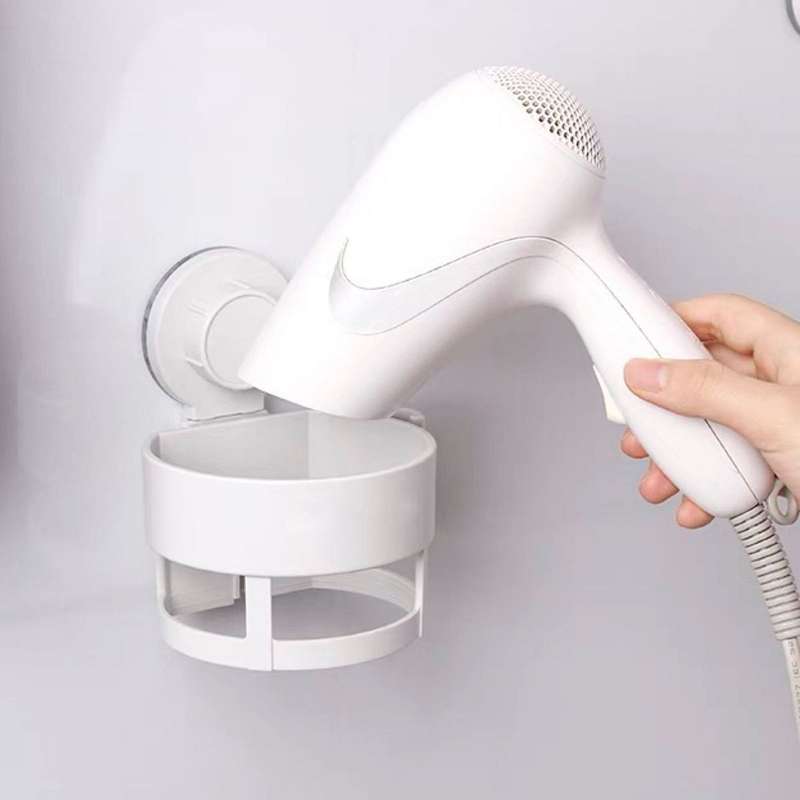 Multifunctional Hairdryer Cup Brush Holder With Vacuum Suction Cup