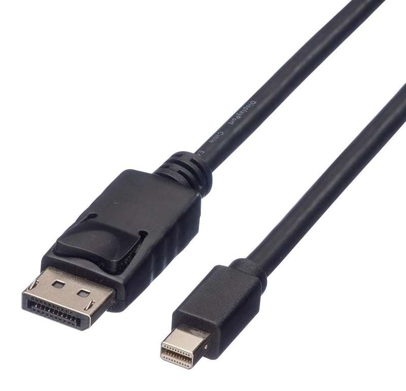 Roline (11.04.5635) DisplayPort Plug, Mini DisplayPort Plug, 2m, Black