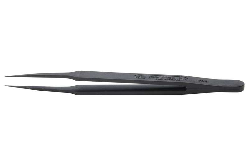 Ideal-Tek (705.CF) Tweezer, ESD, Straight, Pointed, PA66, 115 mm