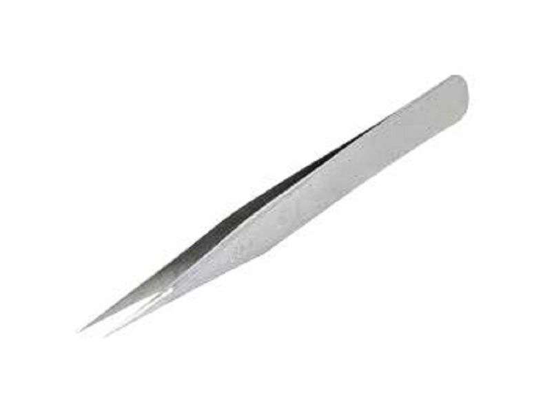 Weller Erem (RRS) Tweezer, Heavy Duty, Straight, Pointed, Stainless Steel