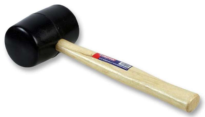 Duratool (D00091) Mallet, Rubber, with Wooden Handle, 32oz/907g