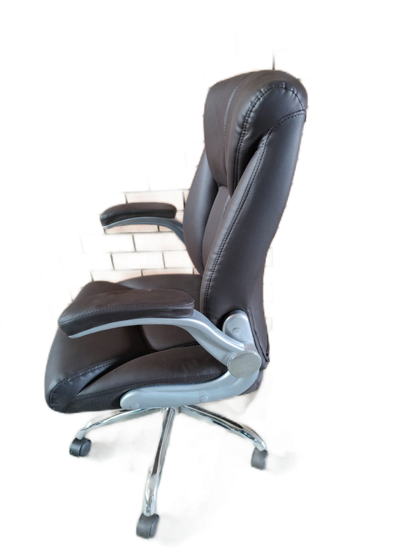 Executive Office Chair - PU Leather - Brown Colour