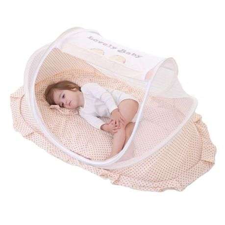 Baby Bed Mosquito Net Tent - Khaki Gold