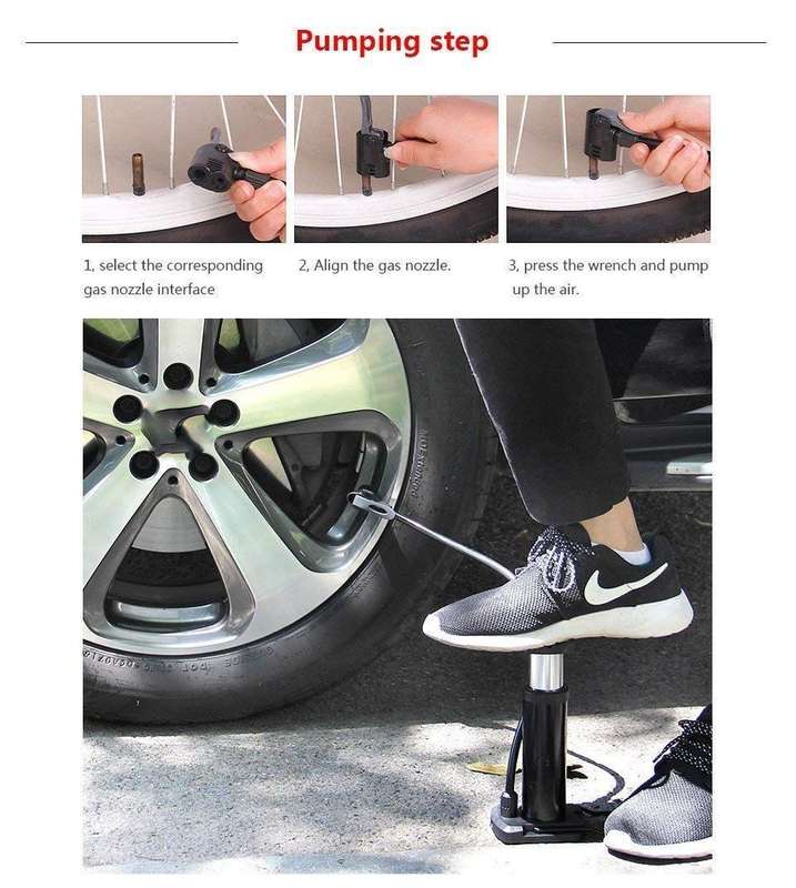 Portable High Pressure Foot Air Pump
