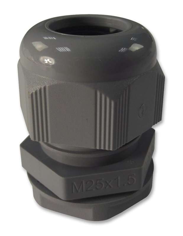 TE Connectivity (1478768-5) Cable Gland, Metric, With Locknut, IP68, M25