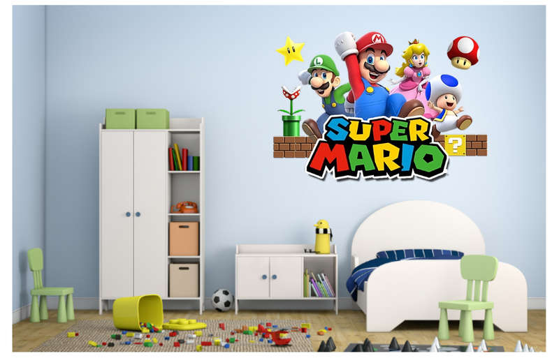 Super Mario Wall Vinyl Sticker