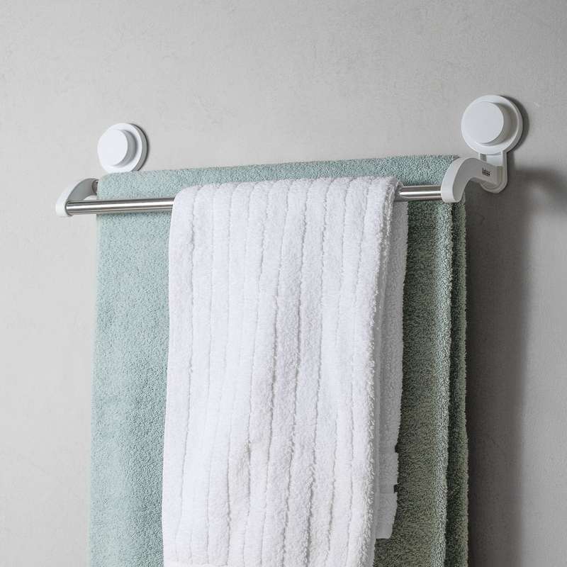 Double Rail Towel Holder Rack with Suction Cups - 30129