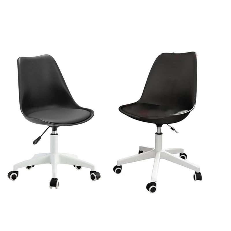 Modern Stylish Office Desk Chairs- 4 Pack-Black