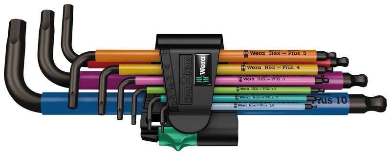 Wera (05022089001) Hex Key Set, With Holder, Metric, 9 Piece
