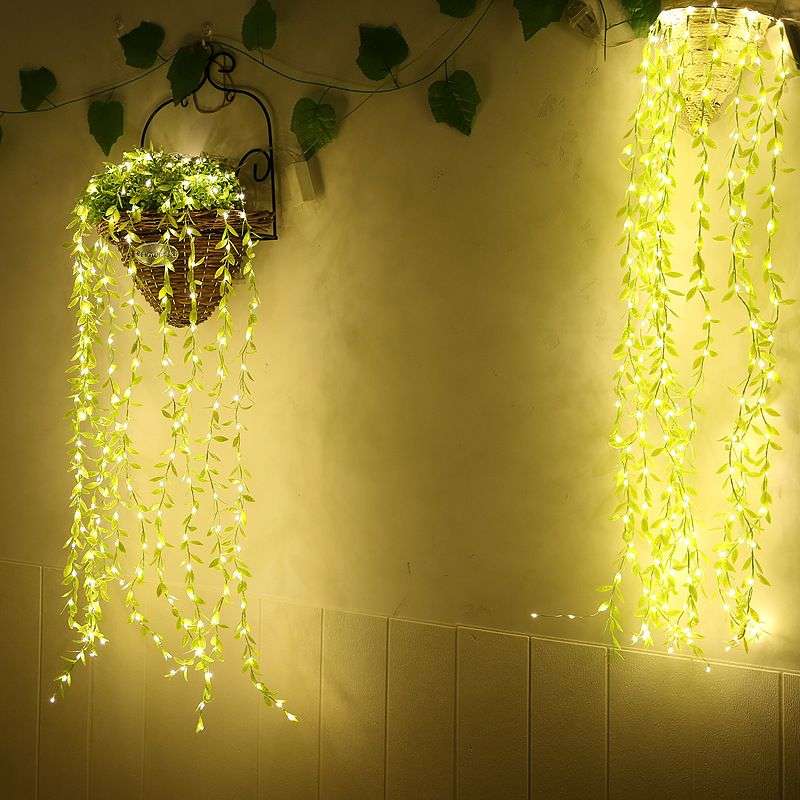 Curtain Strip light with Tree Leaves Shape - Yellow(warm white)