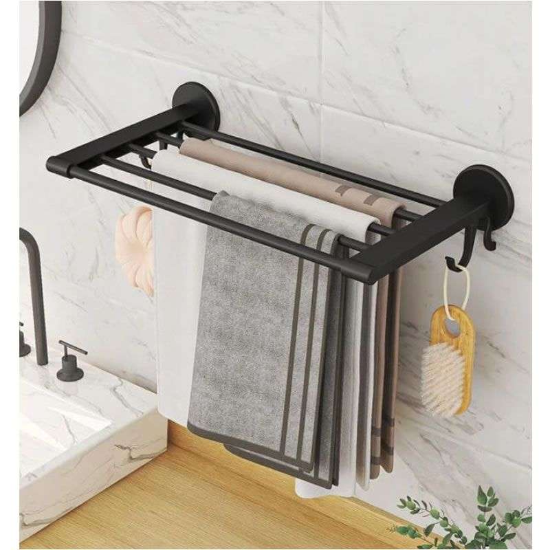 Towel Rack - Wall Mounted Towel Holder For Bathroom