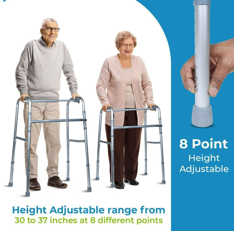 Foldable Walker with Aluminium  Structure for Adults/Patients