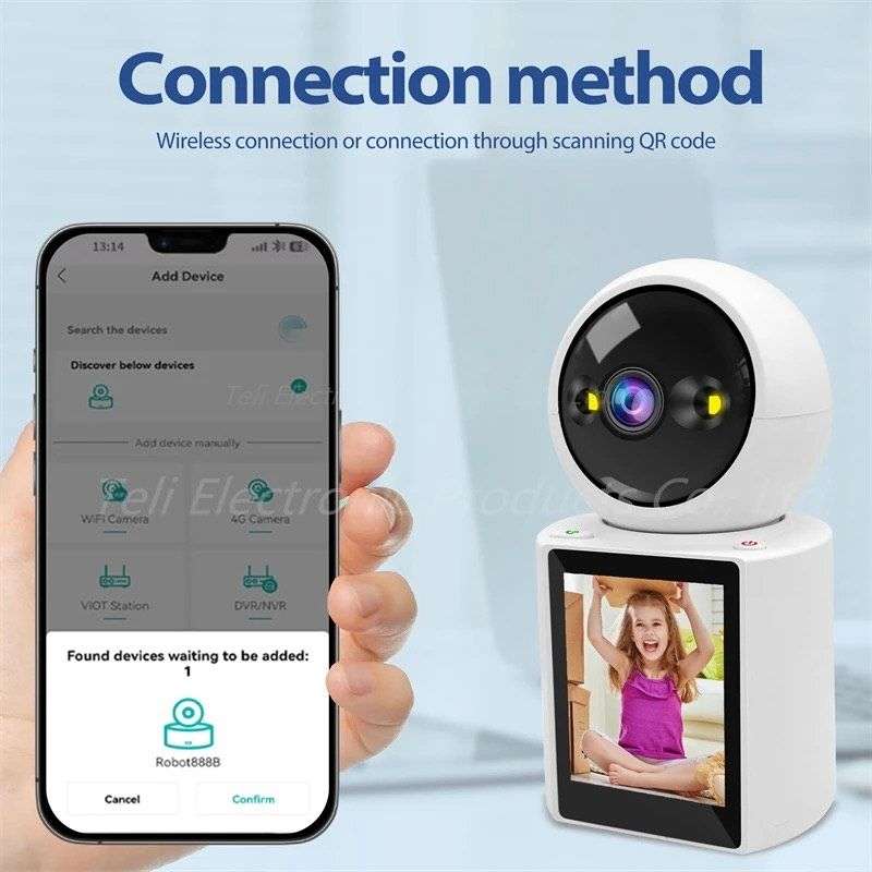 Home Security Cameras Two-Way Video & Audio Camera Night Vision