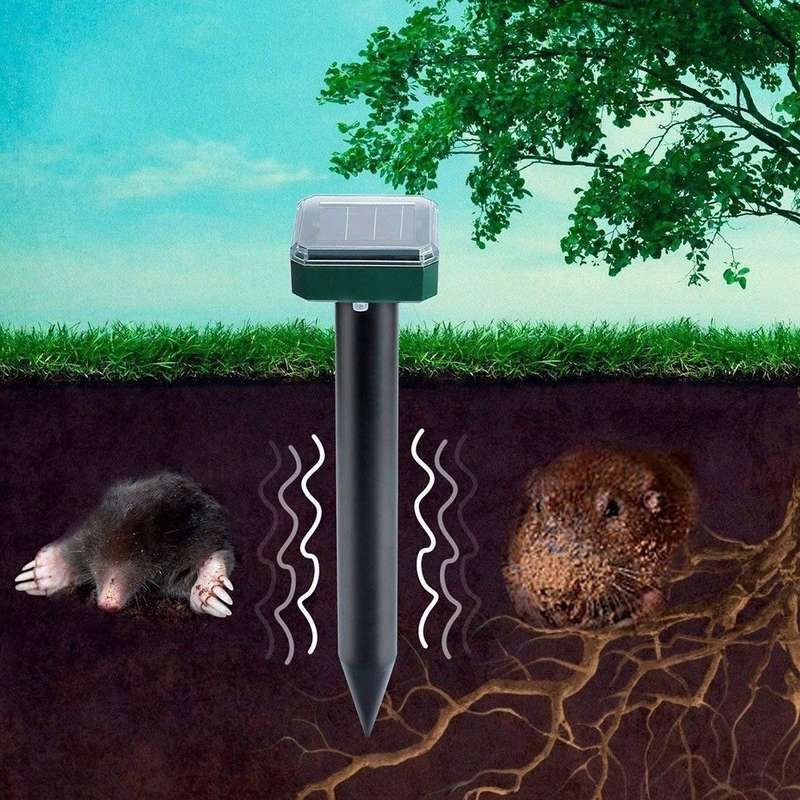Solar Powered Ultrasonic Animal Control Rodent Repellent and Deterrent