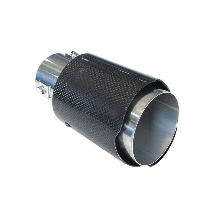 Custom DNA Gloss Carbon Fibre Exhaust Tip with Buckle