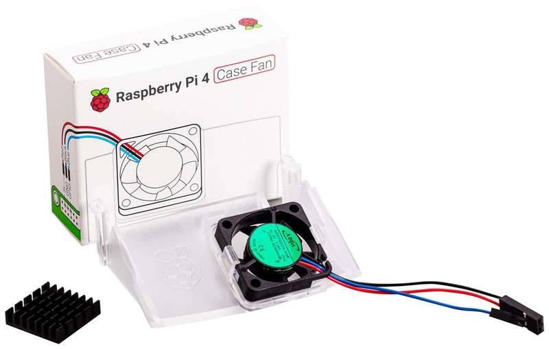 Raspberry-Pi (SC0448) Fan, Raspberry Pi 4 Case, 1.4 CFM, 5V