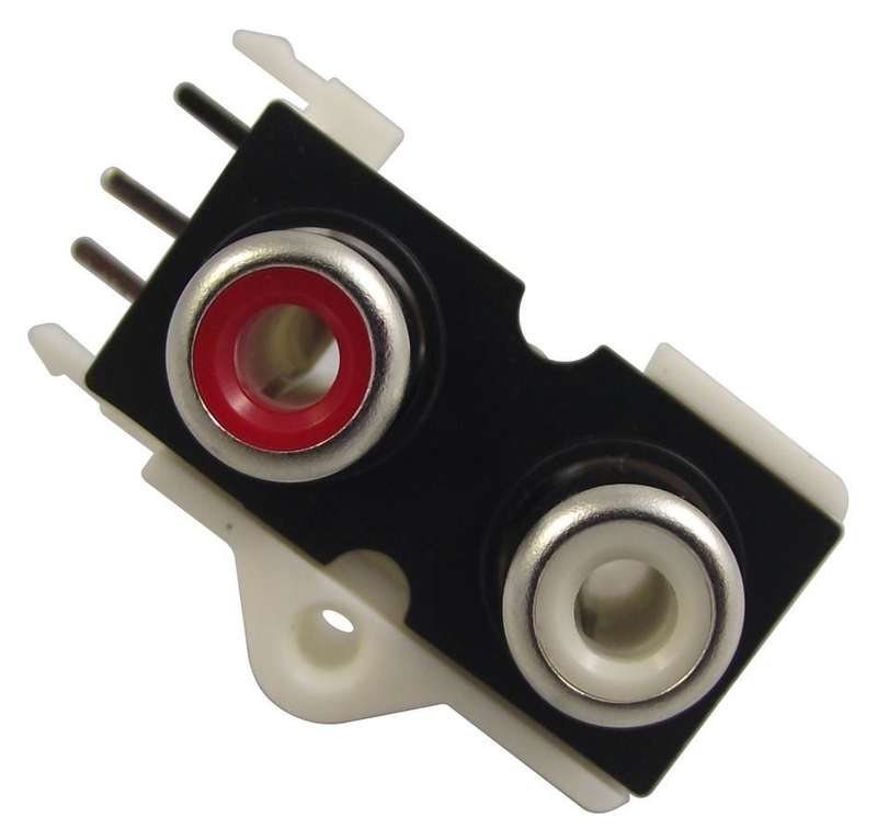 Pro Signal PSG01548 RCA (Phono) Audio / Video Connector, Dual RCA, PCB