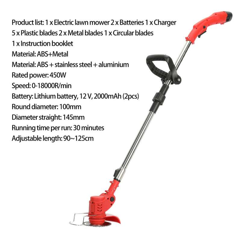 12V Cordless Grass Brush Cutter