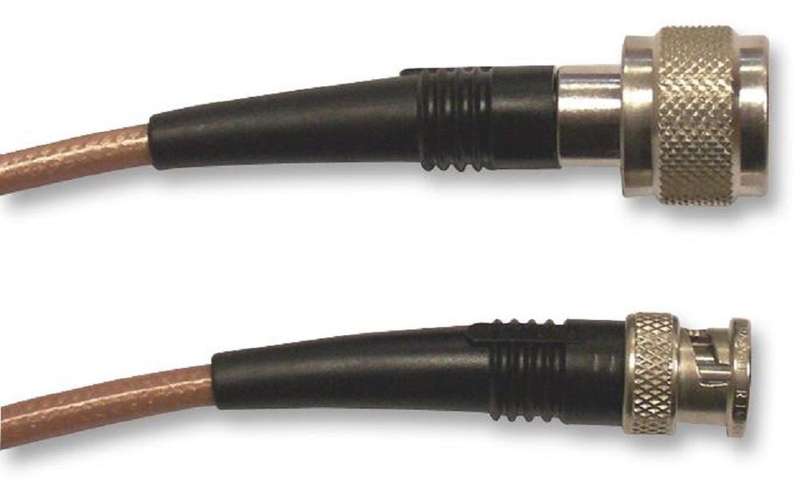 Radiall (R284C0351025) RF / Coaxial Cable Assembly, BNC to N-Type