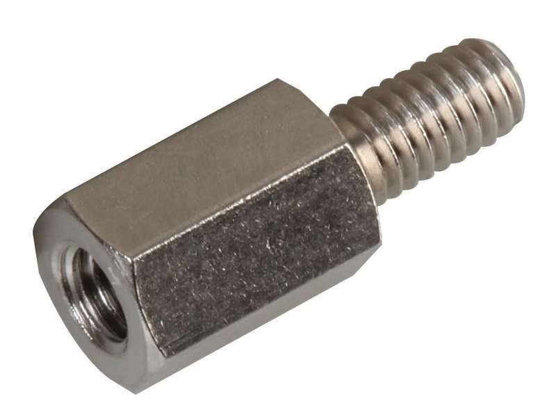 Ettinger (05.14.103) Standoff, Nickel Plated, Brass, M4, Hex Male-Female