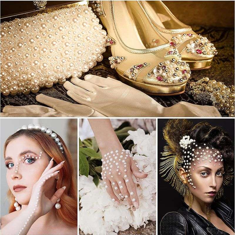 Bigfive Self Adhesive Pearl Stickers Peals Gems For DIY Craft Crafts Decor