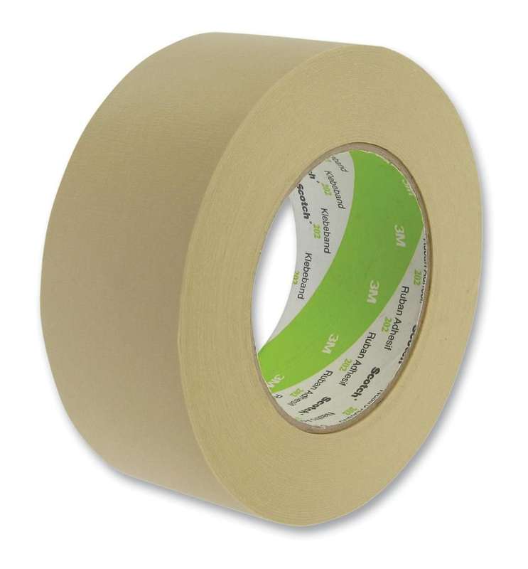 3M 25MM Masking Tape, Crepe Paper, Natural, 25 mm x 50 m