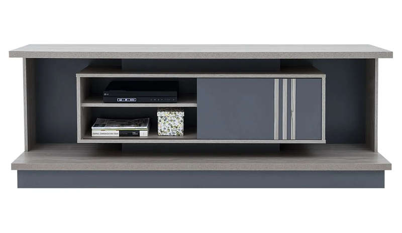 Plasma/Smart TV Stands - Sliding Doors and Shelves - oak