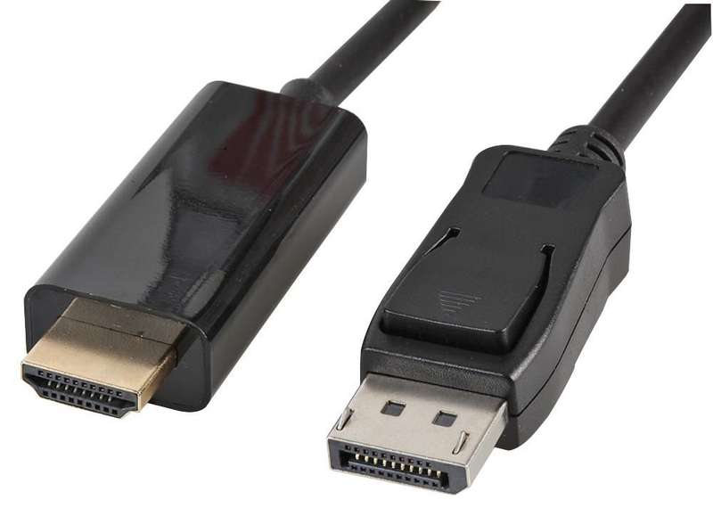 Pro Signal(PSG3259) DisplayPort Plug, HDMI Plug, 1m, Black
