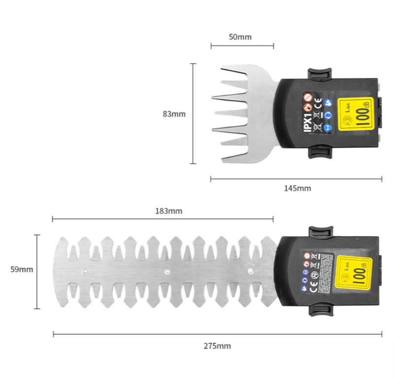 Dual-purpose rechargeable  electric fence shears