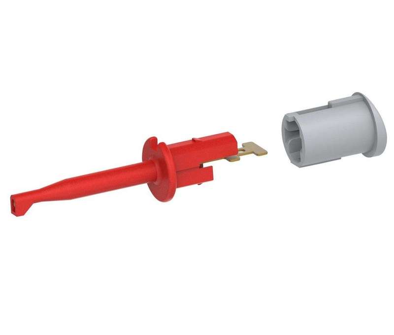 Tenma 72-14338 Test Probe Connector, 6A, 70V, Red, Hook, Multifunction