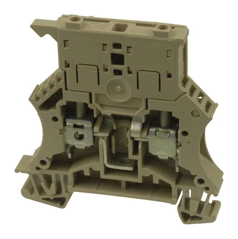Weidmuller (101100 WSI6) Fused Terminal Block, 2 Ways, 20AWG to 8AWG