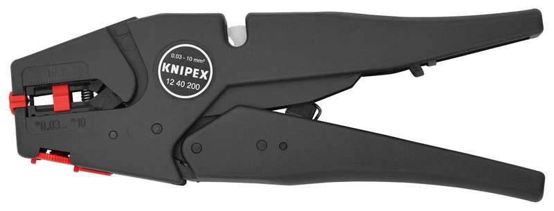 Knipex (12 40 200)Insulation Self-Adjusting, 200mm, 32-7 AWG / 0.03-10mm