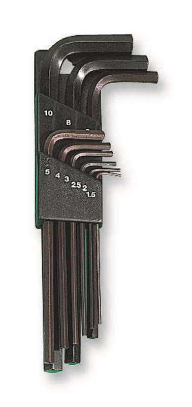 Duratool (K250HX4100-1) Hex Key Set, Long Series, 9 Pieces