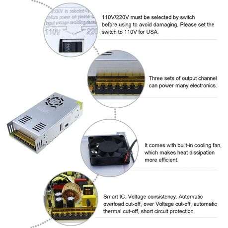 12V - 30A 360w Switching Power Supply