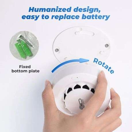 3 in 1 - Smartlife / Tuya Smart Wifi Smoke Detector, Temperature and Humidity Sensor (Damaged box)