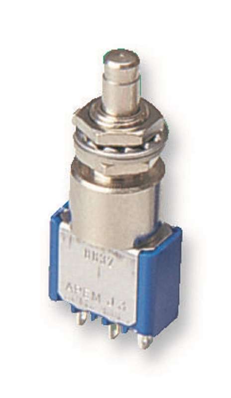 Apem (8636A) Pushbutton Switch, 8000, 6.5 mm, SPDT, On-On, Plunger