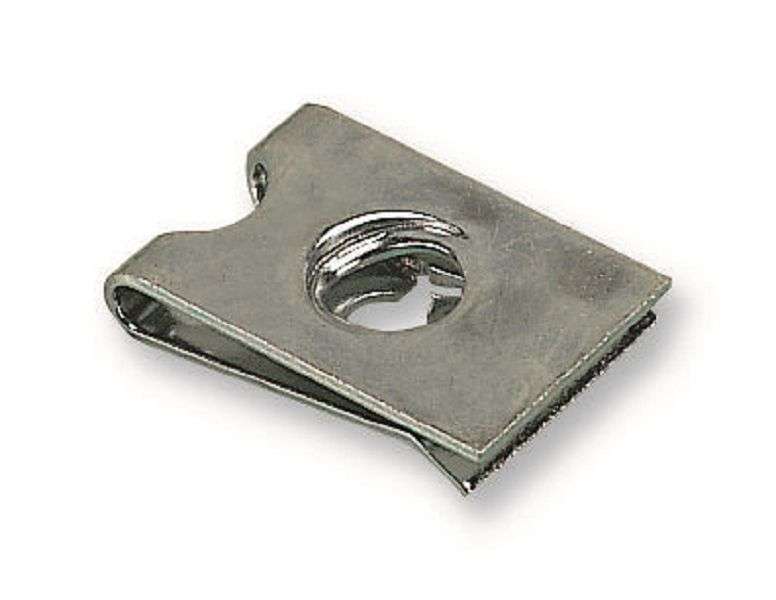 TR Fastenings (N4 - UNST- Z100) Nuts, Captive, #4, 1.62mm Panel Thickness