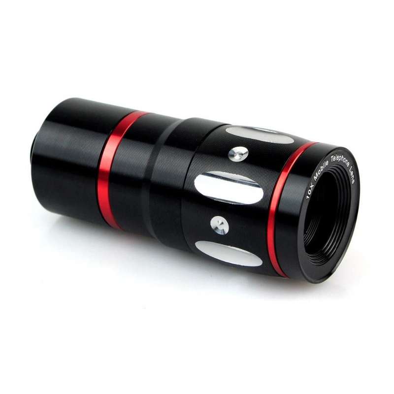 Universal 4-in-1 Smartphone Lens Kit - Black - OPEN BOX
