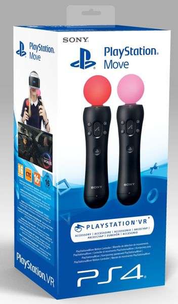 Sony PlayStation VR Virtual Reality PS4 + Playstation Move Twin Pack