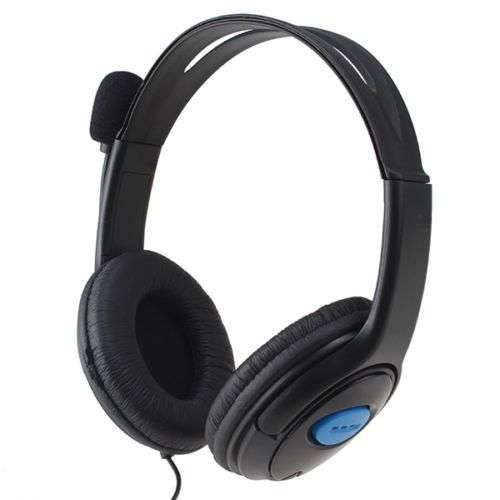 Gaming Headphones with Microphone - PS4- Black (DISPLAY MODEL)