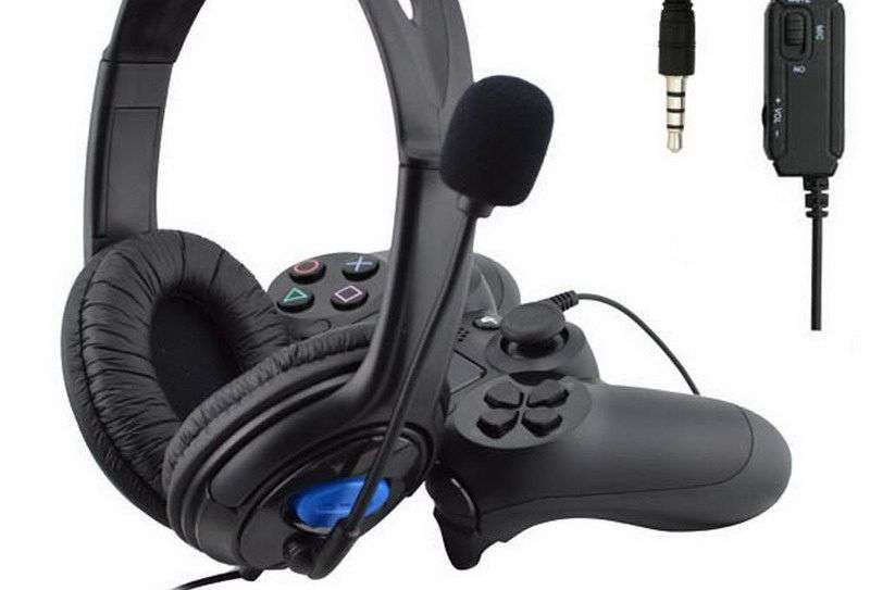 Gaming Headphones with Microphone - PS4- Black (DISPLAY MODEL)