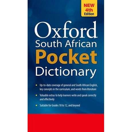 Oxford South African pocket dictionary - 4th edition