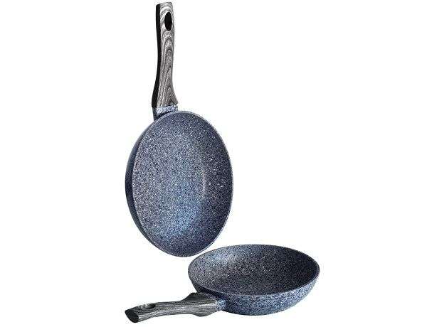 BERLINGER HAUS LIGHT WOOD MARBLE COATING 24CM FRY PAN SET(REFURBISHED)